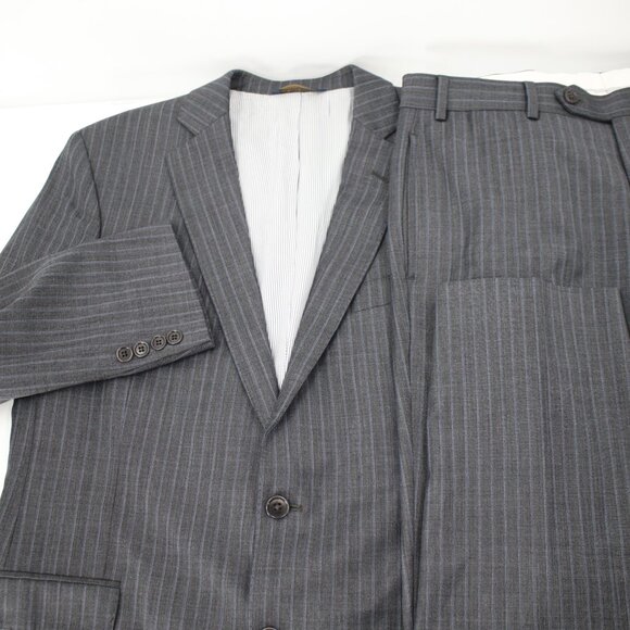 Brooks Brothers Suit Men's 42R 34x27.5 Explorer Regent Fit Striped Wool Blend - Picture 1 of 16